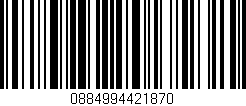 Código de barras (EAN, GTIN, SKU, ISBN): '0884994421870'