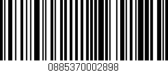Código de barras (EAN, GTIN, SKU, ISBN): '0885370002898'