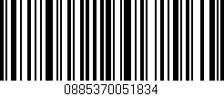 Código de barras (EAN, GTIN, SKU, ISBN): '0885370051834'