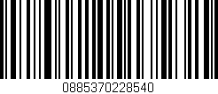 Código de barras (EAN, GTIN, SKU, ISBN): '0885370228540'