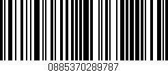 Código de barras (EAN, GTIN, SKU, ISBN): '0885370289787'