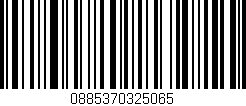 Código de barras (EAN, GTIN, SKU, ISBN): '0885370325065'