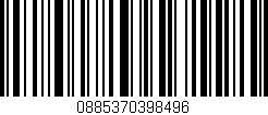 Código de barras (EAN, GTIN, SKU, ISBN): '0885370398496'