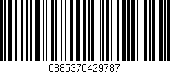 Código de barras (EAN, GTIN, SKU, ISBN): '0885370429787'