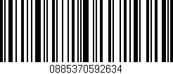 Código de barras (EAN, GTIN, SKU, ISBN): '0885370592634'