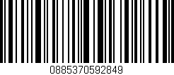Código de barras (EAN, GTIN, SKU, ISBN): '0885370592849'