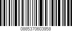 Código de barras (EAN, GTIN, SKU, ISBN): '0885370603958'