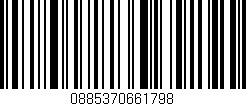 Código de barras (EAN, GTIN, SKU, ISBN): '0885370661798'