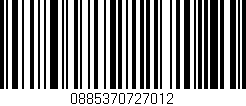 Código de barras (EAN, GTIN, SKU, ISBN): '0885370727012'