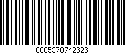 Código de barras (EAN, GTIN, SKU, ISBN): '0885370742626'