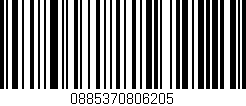 Código de barras (EAN, GTIN, SKU, ISBN): '0885370806205'