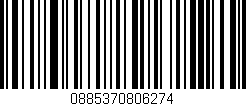 Código de barras (EAN, GTIN, SKU, ISBN): '0885370806274'