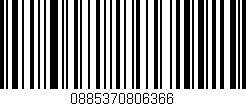 Código de barras (EAN, GTIN, SKU, ISBN): '0885370806366'
