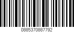 Código de barras (EAN, GTIN, SKU, ISBN): '0885370887792'