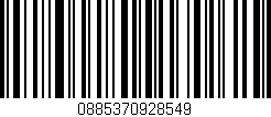 Código de barras (EAN, GTIN, SKU, ISBN): '0885370928549'