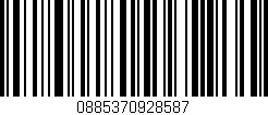 Código de barras (EAN, GTIN, SKU, ISBN): '0885370928587'