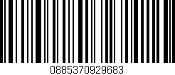 Código de barras (EAN, GTIN, SKU, ISBN): '0885370929683'