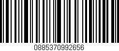 Código de barras (EAN, GTIN, SKU, ISBN): '0885370992656'