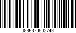 Código de barras (EAN, GTIN, SKU, ISBN): '0885370992748'