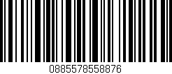 Código de barras (EAN, GTIN, SKU, ISBN): '0885578558876'