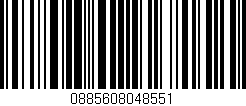 Código de barras (EAN, GTIN, SKU, ISBN): '0885608048551'
