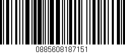 Código de barras (EAN, GTIN, SKU, ISBN): '0885608187151'