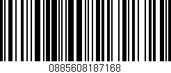 Código de barras (EAN, GTIN, SKU, ISBN): '0885608187168'