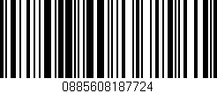 Código de barras (EAN, GTIN, SKU, ISBN): '0885608187724'