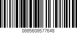 Código de barras (EAN, GTIN, SKU, ISBN): '0885608577648'