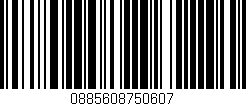 Código de barras (EAN, GTIN, SKU, ISBN): '0885608750607'