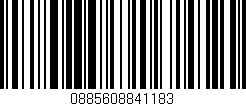 Código de barras (EAN, GTIN, SKU, ISBN): '0885608841183'