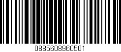 Código de barras (EAN, GTIN, SKU, ISBN): '0885608960501'