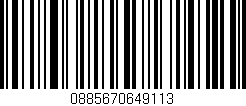 Código de barras (EAN, GTIN, SKU, ISBN): '0885670649113'
