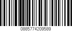Código de barras (EAN, GTIN, SKU, ISBN): '0885774209589'