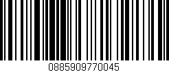 Código de barras (EAN, GTIN, SKU, ISBN): '0885909770045'