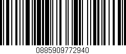Código de barras (EAN, GTIN, SKU, ISBN): '0885909772940'