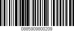Código de barras (EAN, GTIN, SKU, ISBN): '0885909800209'