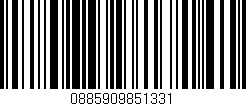 Código de barras (EAN, GTIN, SKU, ISBN): '0885909851331'
