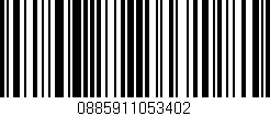 Código de barras (EAN, GTIN, SKU, ISBN): '0885911053402'