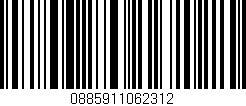 Código de barras (EAN, GTIN, SKU, ISBN): '0885911062312'
