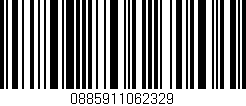 Código de barras (EAN, GTIN, SKU, ISBN): '0885911062329'