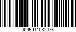 Código de barras (EAN, GTIN, SKU, ISBN): '0885911063975'