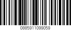 Código de barras (EAN, GTIN, SKU, ISBN): '0885911099059'
