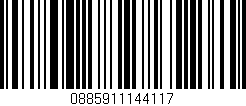 Código de barras (EAN, GTIN, SKU, ISBN): '0885911144117'