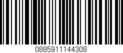 Código de barras (EAN, GTIN, SKU, ISBN): '0885911144308'