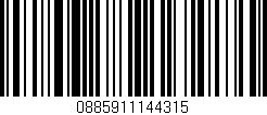 Código de barras (EAN, GTIN, SKU, ISBN): '0885911144315'
