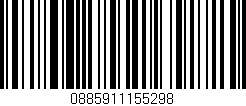 Código de barras (EAN, GTIN, SKU, ISBN): '0885911155298'
