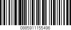 Código de barras (EAN, GTIN, SKU, ISBN): '0885911155496'