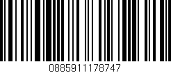 Código de barras (EAN, GTIN, SKU, ISBN): '0885911178747'