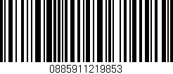 Código de barras (EAN, GTIN, SKU, ISBN): '0885911219853'